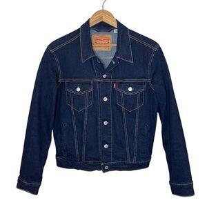 Levi’s Trucker Dark Indigo Denim Jacket Unisex Size X-Small